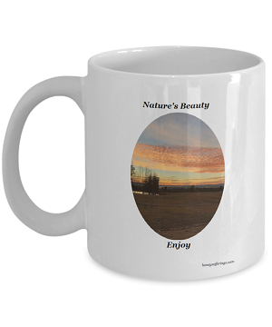 Coffee Mug with Awesome Sunrise from the Natures Beauty Collection Natures Beauty Coffee Mug with Morning Sunrise.
